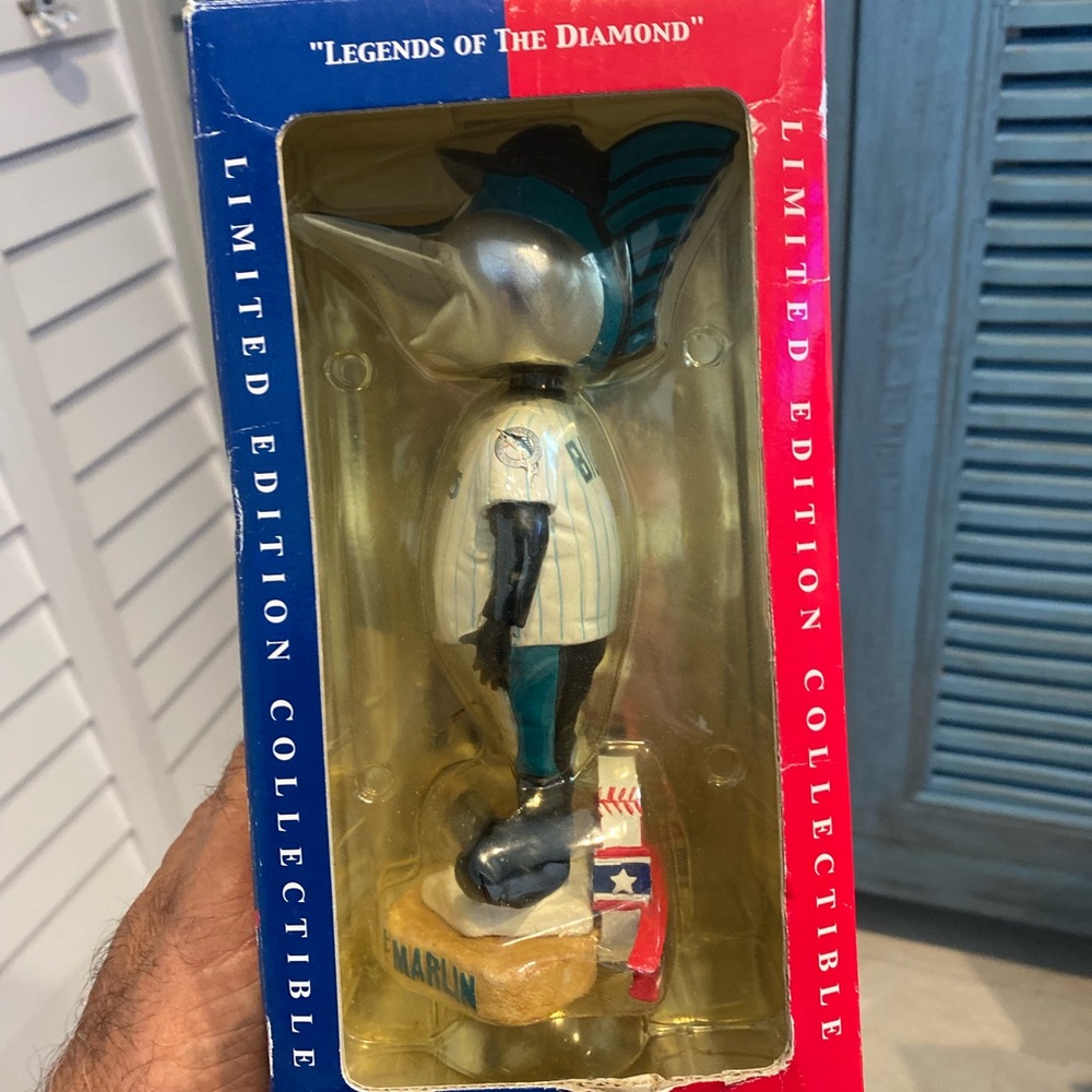 Rare Billy the Marlin Bobble head legends of the Diamond
